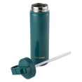thumbnail image 6 of Thyme & Table 26 fl oz Water Bottle with Straw Lid, Teal with Flower Gold Charm, 6 of 14