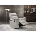 thumbnail image 2 of Lexicon Fauteuil Inclinable Pivotant à Bascule en Cuir Assorti Bristow, Argent, 2 of 8