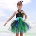 thumbnail image 2 of XFHLMJFF Girls Summer Outfits Cute Casual Kids Fashion Tutu Mesh Carnival Dress With Headwear Two Pieces Set Lightweight Suit, 2 of 7