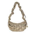 thumbnail image 3 of Bolso de mujer con diseño de nube plisado, nuevo bolso de alta calidad con diseño brillante y boca abajo, bolso cruzado de un solo hombro, bolso debajo del brazo, 3 of 5