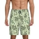 thumbnail image 1 of Balery Green Snake Pantalones cortos de pijama de punto de algodón para hombre con cinturilla y bolsillos-Medium, 1 of 6