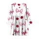 thumbnail image 5 of Vestido de manga larga con cuello redondo para niñas, vestido elástico de manga larga, corte A, estilo patinador con volantes, vestido de recital escolar, vestido de manga larga con cuello redondo par, 5 of 5