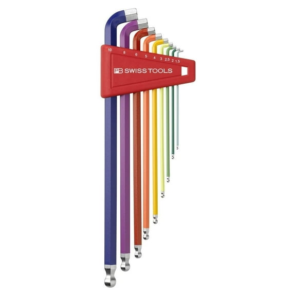 PB Swiss PB 2212.LH-10 RB Rainbow L-Key Set