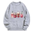 thumbnail image 4 of guisaled Couples Sweatshirts Matching Girlfriend Boyfriend Cute Valentines Day s Couple Anniversary Comfort Crewneck Sweatshirt, 4 of 5