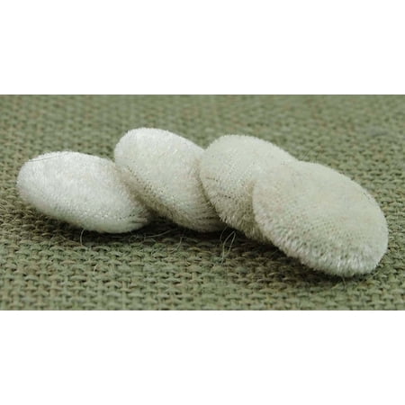 12 Pieces Solid 2 Holes Sewing Velvet Fabric Cloth Covered Scrapbooking Craft Buttons