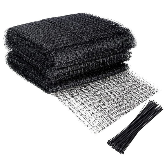 HOMEMAXS Bird Netting for Chicken Coop Temporary Fence Border Fencing Black