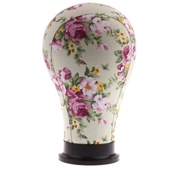 23 " de sombrero Bloque Maniquí de corcho Cabeza de maniquí Soporte para peluca + púrpura shamjiam Cabeza de maniquí de lona
