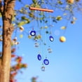thumbnail image 3 of Hanging Crystals Suncatcher Ornament Turkish Blue Evil Eye Decor Crystal Ball Prisms Rainbow Maker Pendant for Window Garden, 3 of 18
