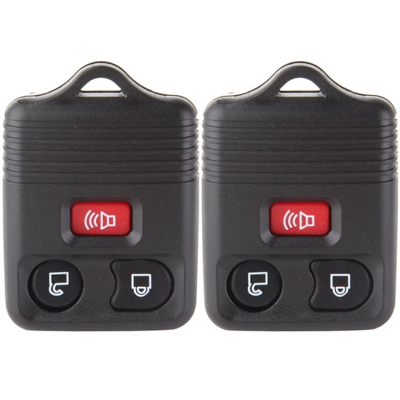 cciyu X 2 Flip Key Fob (Shell Case) 3 buttons Replacement for 2000-2017 for Ford for Expedition for F-150 F-250 Series with FCC CWTWB1U212