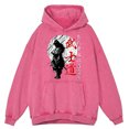 thumbnail image 4 of Sudadera con capucha retro desgastada con espíritu samurái japonés para hombre, estilo bushido, estilo hip hop, holgada, informal, para parejas, 4 of 5