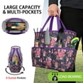 thumbnail image 2 of Garden Tool Bag,Pioneer Flower Floral Print Pattern Garden Tool Organizer,Garden Gifts,Waterproof Multi-Pocket Garden Tool Storage 11.8x5.5x11.4 Inch(Tools NOT Included), 2 of 6