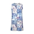 thumbnail image 3 of cocolona Womens Summer Loose Fit Tank Tops Crew Neck Sleeveless Shirts Fashion Casual Cute Print Blouses, 3 of 5