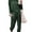 Blackish Green, variant on Bellella Ladies Loungewear Pjs Sleepwear Elastic Waist Nightwear Drawstring Pajamas Sets Women Lounge Set Wine Red L