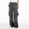 thumbnail image 7 of SNKSDGM Women's Plus Panties for Women Pack Thong Work Pants Women Cargo Plus Size High Waist Women's Wide Leg Trousers Straight Leg Work Pants Stylish Casual Pants for All Seasons, 7 of 7