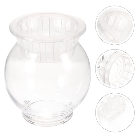 WHAMVOX Flower Containers Glass Planter Hydroponics Vase Planter Glass Clear Vase