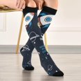 thumbnail image 5 of GZHJMY Space Compression Socks, Women Men Long Stocking (20-30mmHg), Travel Knee High Stockings for Athletic Sports,Running,Cycling,Nursing, 5 of 7