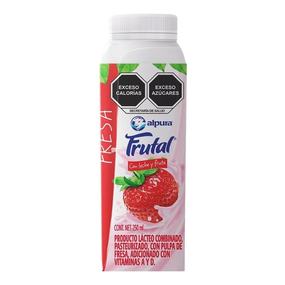 Producto lácteo Alpura Frutal fresa 250 ml