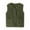 Army Green, variant on Kids Warm Winter Vest Padded Sleeveless Jacket with Button Front Cozy Outerwear for Toddlers and Children