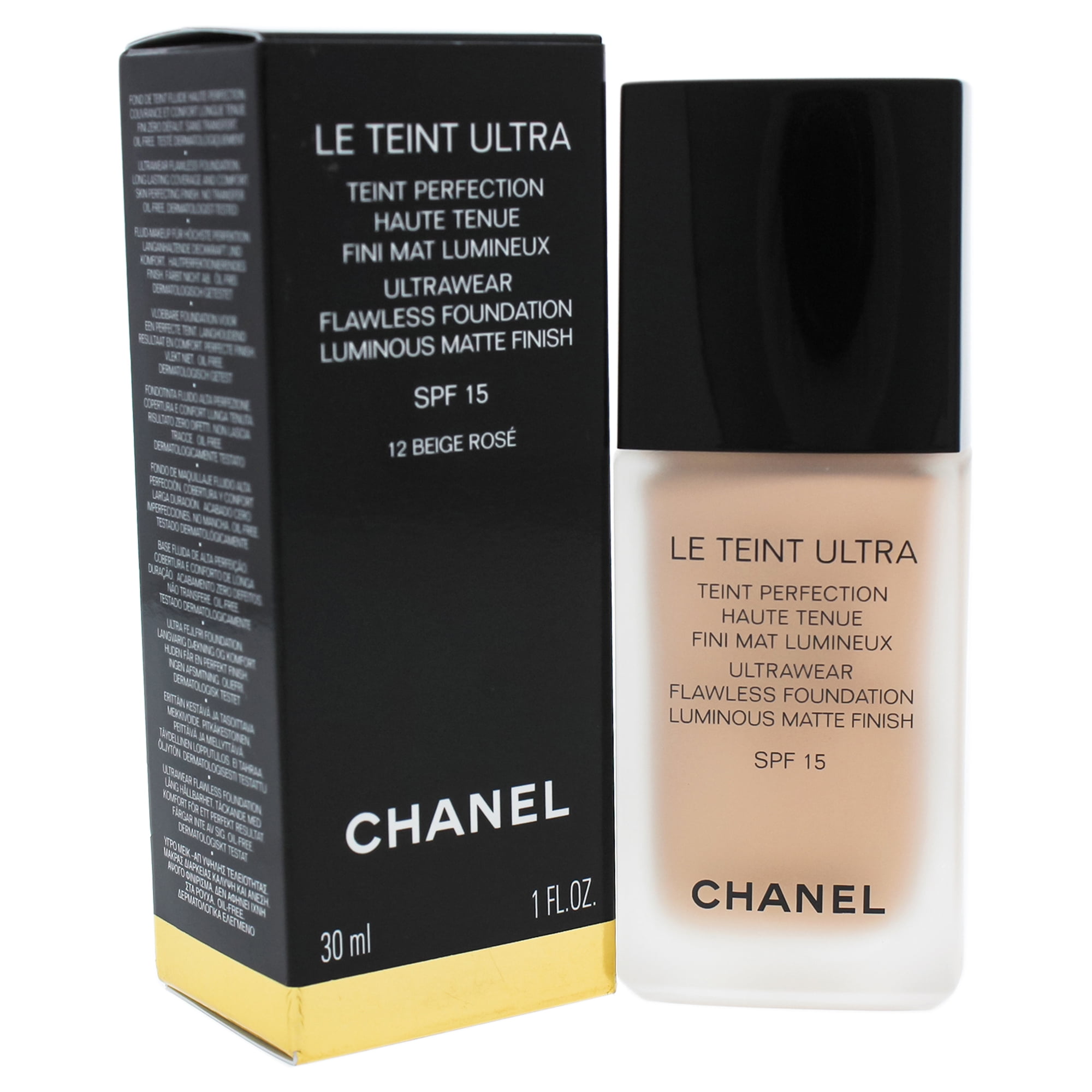 Le Teint Ultra Foundation SPF 15 12 Beige Rose by Chanel for Women