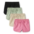 thumbnail image 1 of Pantalones cortos The Children's Place para bebés y niñas pequeñas, paquete de 4 unidades, 3T, 1 of 1