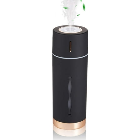 

Small Mini Cool Mist Humidifier ，Personal Cute Air Humidifier，USB Personal Desk Humidifier for Bedroom，Office，Travel Car，Super Quiet，Auto Shut-Off，7 Color LED Lights Changing