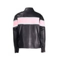 thumbnail image 5 of Dealer Leather LJ238-SS-S Womens Leather Racer Jacket - Small, 5 of 5