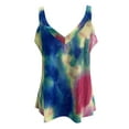 thumbnail image 4 of Tank Tops for Women under $5 V-Neck Lace Sleeveless Splicing Sexy Vest Sling Camisole T-Shirt Multicolor M, 4 of 5