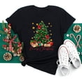 thumbnail image 1 of Camiseta con estampado de árbol de Navidad para mujer, ropa juvenil, Tops, 2023, 1 of 5