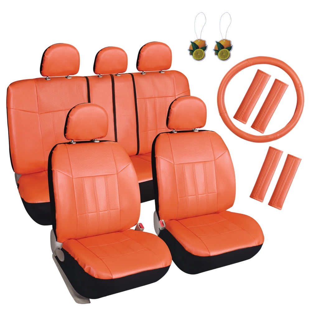 Leader Accessories 17pcs Car Seat Covers Set Universal Fit Interior