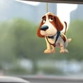 thumbnail image 4 of Cute Acrylic Long Ear Puppy Car Hanging Pendant,Personalized Lightweight Wear Resistant Stylish Decor,Universal Auto Interior Rearview Mirror Creative Fashion Festival Gift Ornament Accessory, 4 of 6