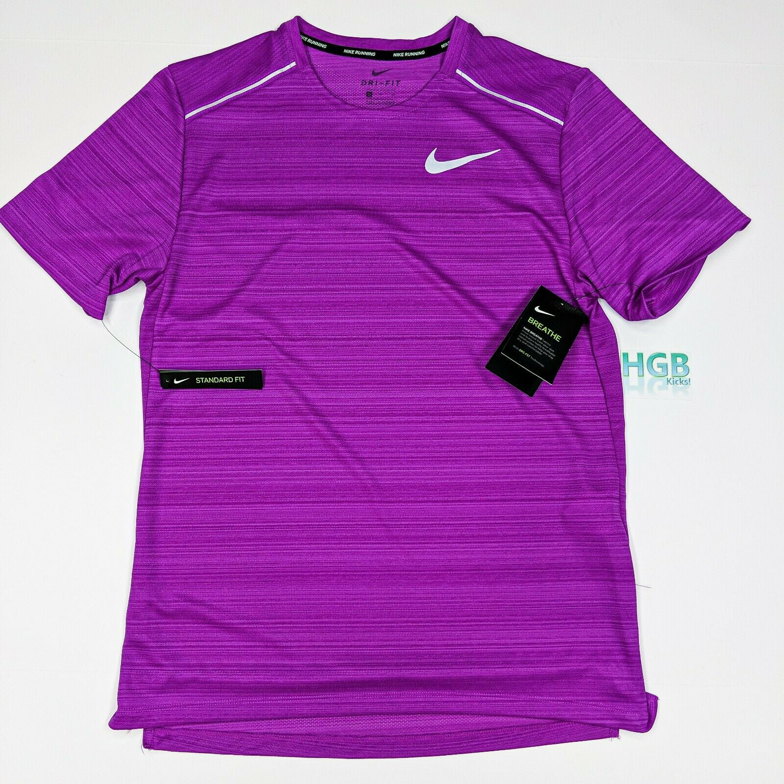 Ondular Antibióticos Cerco Nike Breathe T-Shirt Men's Purple AJ7565-551 - Walmart.com