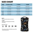 thumbnail image 6 of Uemuo Space Rocket Pattern Men's Sleeveless T-Shirt,Muscle Athletic Tank Top, Moisture-wicking Quick-dry Breathable Classic Tee Top for Gym Run Outdoor Sports-, 6 of 8