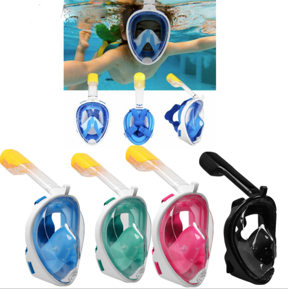 Mask Full Face Snorkel Diving Scuba Anti Fog Swimming 180° Seaview