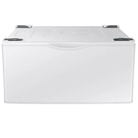 Samsung - Washer/Dryer Laundry Pedestal with Storage Drawer - White