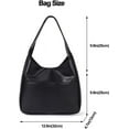 thumbnail image 2 of Kwuty Tote Bags for Women Large Vegan Faux Leather Hobo Purse Soft Casual Retro Shoulder Handbag Bag For Everyday Use, 2 of 5