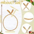thumbnail image 2 of Corbatas navideñas con forma de guirnalda Zhengmy, 16 unidades, 51 cm, doradas, 2 of 6