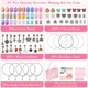 thumbnail image 4 of 91 Pcs brazaletes de Charms Kit de fabricación incluyendo cadenas de serpiente, regalo de bricolaje para niños, joyería de fabricación de suministros para las artes, 4 of 5