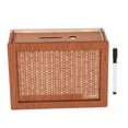 thumbnail image 4 of Hucha de madera con contador, caja de ahorros en efectivo, caja de ahorro creativa Retro, novedad para niños, niñas, adultos y niños, regalo para 5000euros, 4 of 9