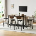 thumbnail image 2 of 5 Piece Dining Set, Modern Dining Table and Chairs Set for 4, Kitchen Counter Height Dining Table Set with 4 Upholstered Chairs, for Small Space, Breakfast Nook, D7157, 2 of 11