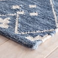 thumbnail image 3 of Dash & Albert Kota Handwoven Wool Rug, 2' 6" x 8', Indigo, 3 of 6