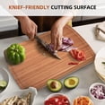 thumbnail image 4 of Extra Large Bamboo Cutting Board, 30" X 20" X 0.8" Wooden Chopping Board for Kitchen with Deep Juice Grooves, Butcher Block Cutting Board for Meat Cheese Vegetables Turkey, 4 of 8