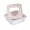 Square Love Light Pink, variant on BE-TOOL Sandwich Cutter Bread Mold Toast Cutter Mold Kitchen Breakfast Lunch Dessert Food Mould for Children's Parties Picnics
