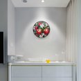 thumbnail image 5 of Yayeee Wall Clock Battery Operated 9.5" Silent Quartz Non-Ticking for Living Room Decor, Red Apple Pattern, 5 of 8