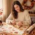 thumbnail image 4 of Thanksgiving Gifts Wrapping Paper,27.56x19.69 Inch Pumpkin Maple Leaf Themed Cozy Gift Wrap Paper,Perfect for Holiday Gifts Making and Fall Party Prep, 4 of 8