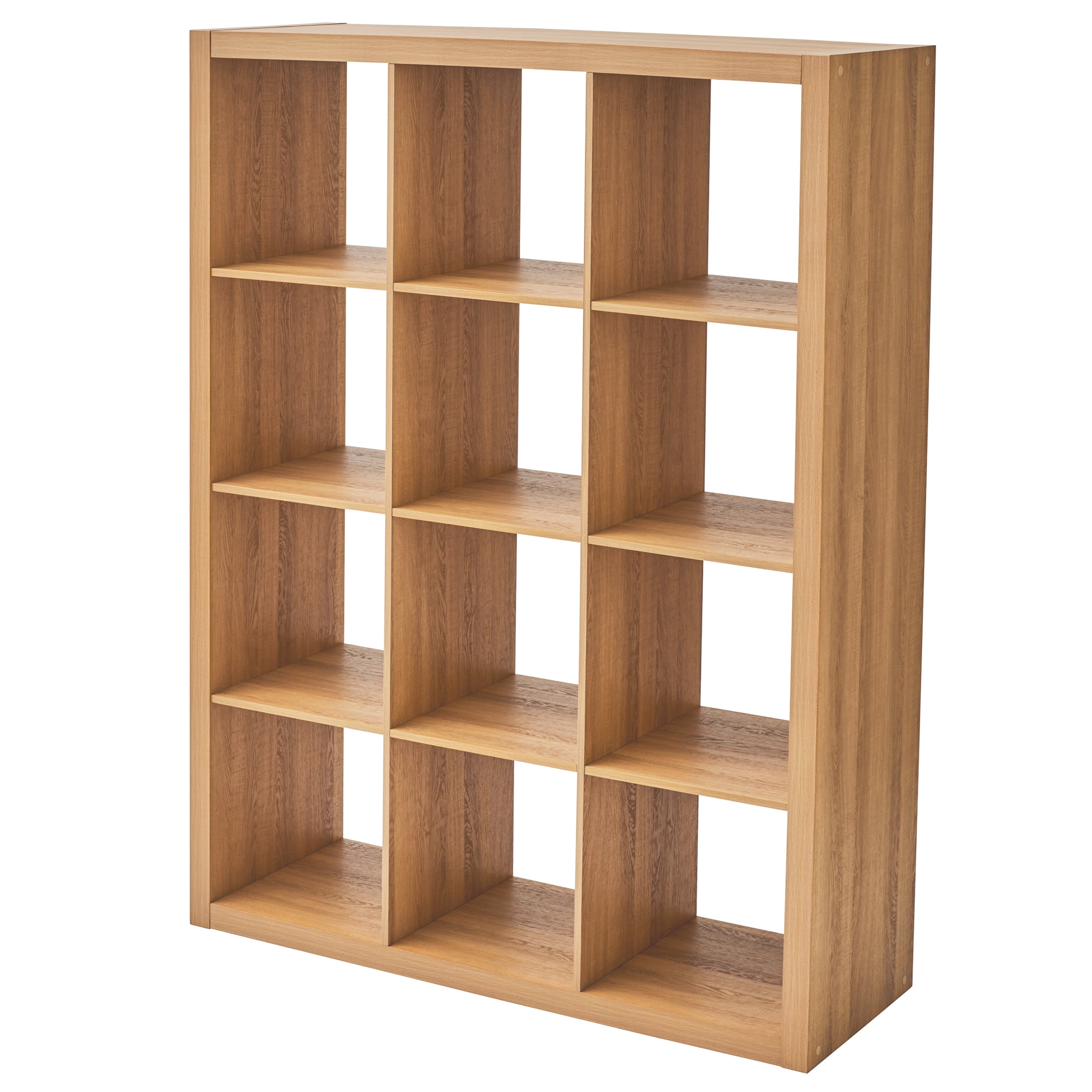 Better Homes & Gardens 12 Cube Storage Organizer, Light Honey