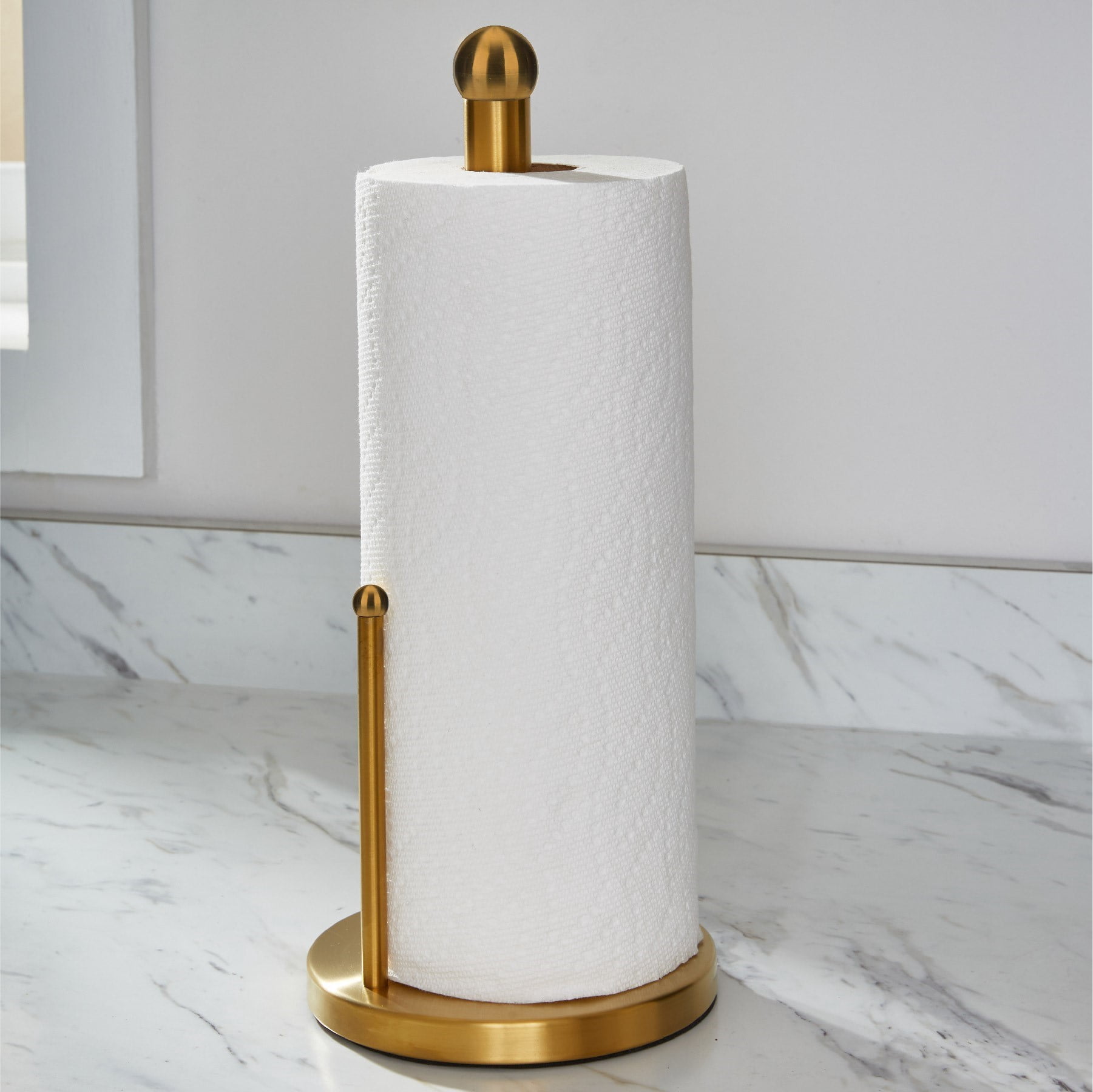 Kitchen Details Paper Towel Holder in Gold