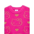 thumbnail image 2 of Hello Kitty Girls Metallic Lurex Holiday Sweater, Sizes 4-16, 2 of 3