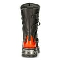 thumbnail image 6 of New Rock 591-S1 Black/Red Gothic Leather Flame Boots 45, 6 of 8