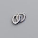 thumbnail image 1 of Pendientes de circonitas de color con microincrustaciones redondas de plata esterlina S925 de 7 mm para mujer de Europa y Estados Unidos, 1 of 6