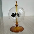 thumbnail image 2 of 4 Blades Rotating Glass Windmill Solar Powered Crookes Radiometer Light Mill/Educational Teaching Study Tool B, 2 of 6